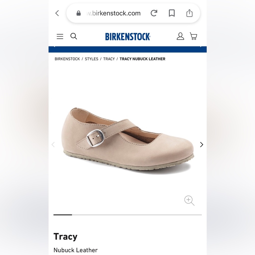 Birkenstock Sandals Tracy Nubuck Leather Sz 41